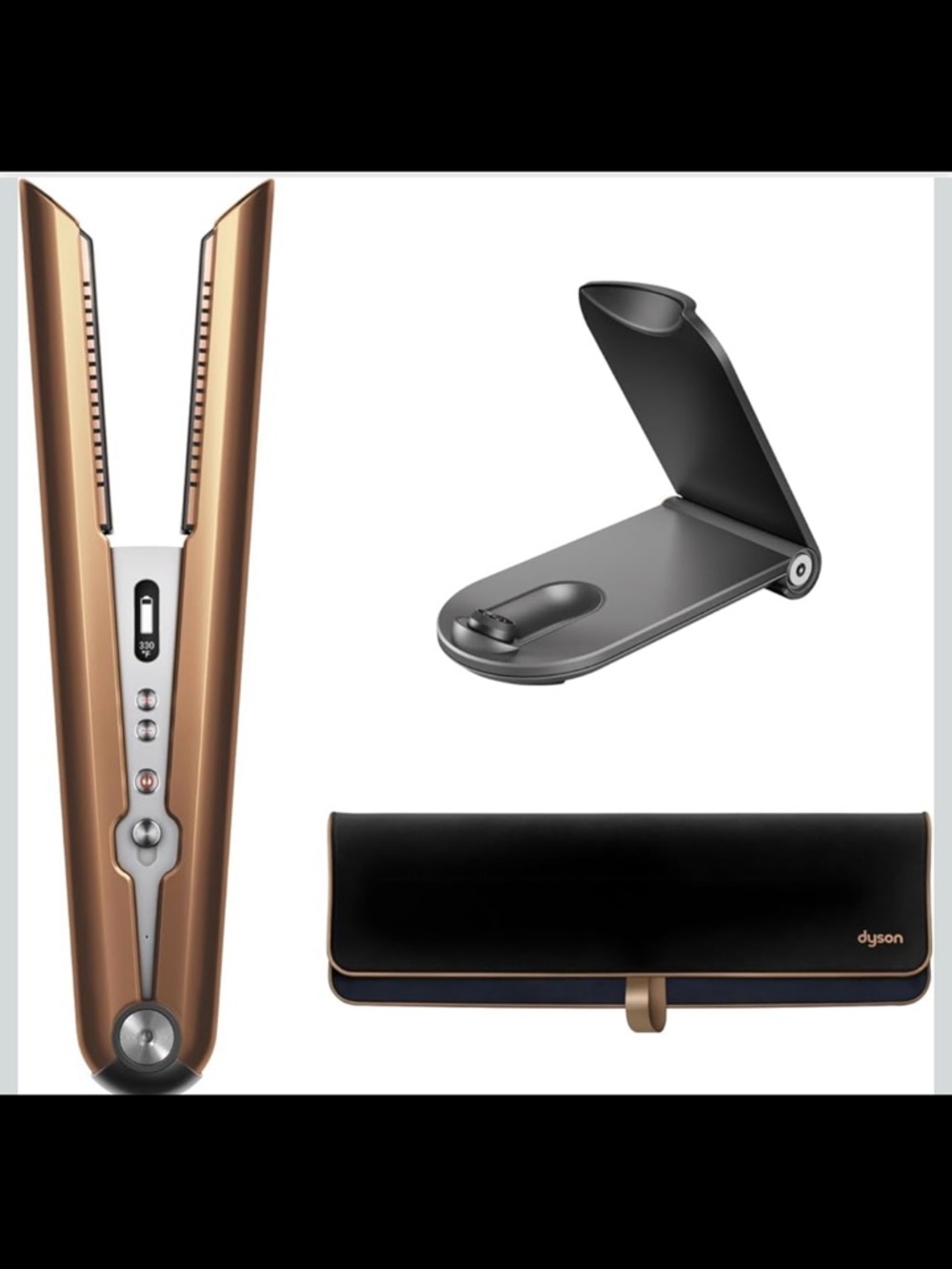 Dyson Corrale Hair Straightener in Copper and Black with Matching Case